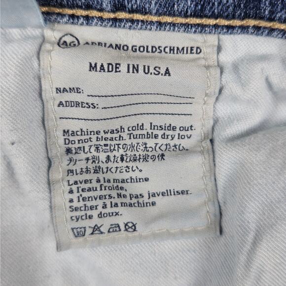AG Adriano Goldschmied Jeans Womens 27R The Nolan Ankle Distressed 30" Waist - Picture 14 of 16